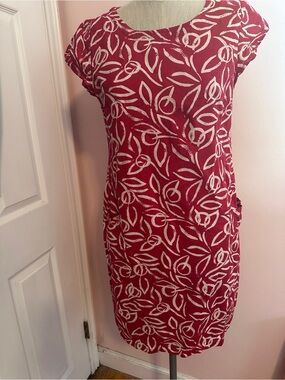 Boutique dress perfect for Fourth of July July cotton, and linen blend